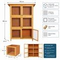 Králikárna XXL 6 boxů 180 cm x 102 cm x 48 cm (V x Š x H) Mucola