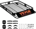 Zahrádka na auto střešní nosič VEVO25 117,5 x 91,5 x 11,4 cm | černý