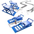Hydraulická nájezdová rampa  pro automobily SUV 2720 kg nastavitelné 16, 40 cm Bituxx MB17208  | modrá
