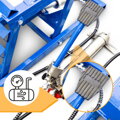 Hydraulická nájezdová rampa  pro automobily SUV 2720 kg nastavitelné 16, 40 cm Bituxx MB17208  | modrá