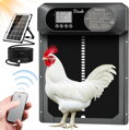 Automatické dvířka do kurníku se světelným senzorem, časovačem, dálkovým ovládáním, manuáln