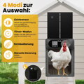Automatické dvířka do kurníku se světelným senzorem, časovačem, dálkovým ovládáním, manuáln