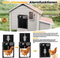 Automatické dvířka do kurníku se světelným senzorem, časovačem, dálkovým ovládáním, manuáln