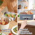 Elektrický obědový box 100 W, přenosný vyhřívaný obědový box 3 v 1, odnímatelný obědový box z nerezové oceli, izolovaný vyhřívací box 12 V/24 V/220 V