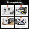 Automatický odizolovací stroj CREWORKS, 8kanálový elektrický odizolovač pro měděné kabely od 3 do 17 mm, odizolovač kabelů s 5 čepelemi a plně měděným motorem