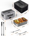 Ohřívací box na jídlo 90 W s časovačem, objemu 1,8 l do auta 12 V/24 V, 110 V/220 V,  Wantocore