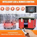 Dieselový ohřívač vzduchu  s dálkovým ovládáním a LCD spínacím displejem 12 V & 24 V & 110-240 V