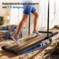 Chodící elektrický pás s madlem  s aplikací, dálkovým ovládáním a LED displejem, až 136 kg, 1–6 km/h, 2,5 HP DeerRun