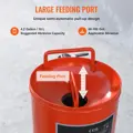 Mobilní pískovačka vysokotlaká tryskací nádrž 60-110 PSI, VEVO365 s dlouhou hadicí keramické trysky  | oranžová