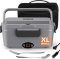 Ohřívací box na jídlo 90 W s časovačem, objemu 1,8 l do auta 12 V/24 V, 110 V/220 V,  Wantocore