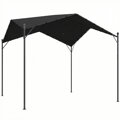 Pergola Outsunny Pavilion 3x3m Voděodolná stabilní zimní sluneční clona se sedlovou střechou, trojúhelníkové výztuhy