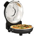 Elektrická pec na pizzu Elektrická pec na pizzu HOMCOM 430 ℃, 1200 W, s kamennou deskou 30 cm, časovačem, průzorem, nerezovou oceli