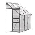 Hliníkový skleník ke zdi polykarbonát 193x127x218 cm HOMCA POLY