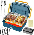 Ohřívací box na jídlo osobní , nákladní auto ,  kancelář 220v, 12v, 24v, Barvy Modrá