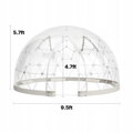 Průhledný stan s oknem a panoramatickým výhledem GB-DOME-9.5