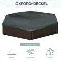 Dětské pískoviště s krytem, ​​4 místa odolné plastové stěny  Φ120 x 21 cm