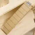 Klec pro malá zvířata, klec pro hlodavce, domeček pro hlodavce s 1 rampou, 1 kolébkou, odnímatelnou podlahovou vanou