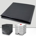 Kryt pro nádrž na vodu 1000 L 120x100x16 cm s výřezem pro otvor v černé barvě