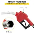 Palivové čerpadlo s průtokoměrem a pistolí 40 L na naftu,  topný olej, samonasávací olejové čerpadlo 300 W, sací olejové čerpadlo VEVO35 |červená
