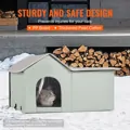 Vyhřívaný domeček pro kočky skládací s vyhřívanou podložkou