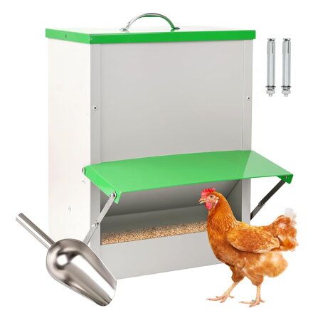 Automatické krmítko pro kuřata 11 kg bezodpadové krmítko pro drůbež