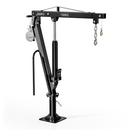 Nakládací jeřáb  Pickup  do výšky 1770 mm, nosnost 500 kg a otočný věnec 360°, lanový naviják