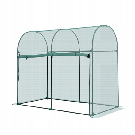 Ochranná síť na rostliny 180,6x91x150 cm s dveřmi na zip VEVOgh