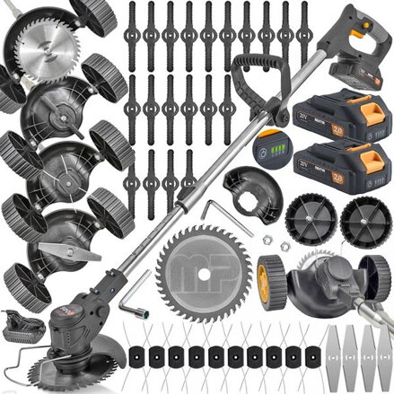 AKUMULÁTOROVÝ ZAHRADNÍ KŘOVINOŘEZ A VYŽÍNAČ 2XAKU MP0416