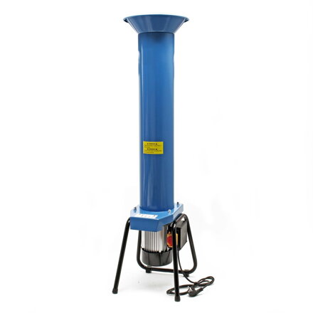 Elektrický mlýnek na ovoce Wilte, drtič  na ovoce s výkonem 1100 W, 1,5 HP, 2800 ot./min, drtič ovoce až 1000 kg za hodinu s válci na šťávu | modrá