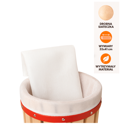 Filtrační rouška k lisům na ovoce - 12l ALDO |Bílá