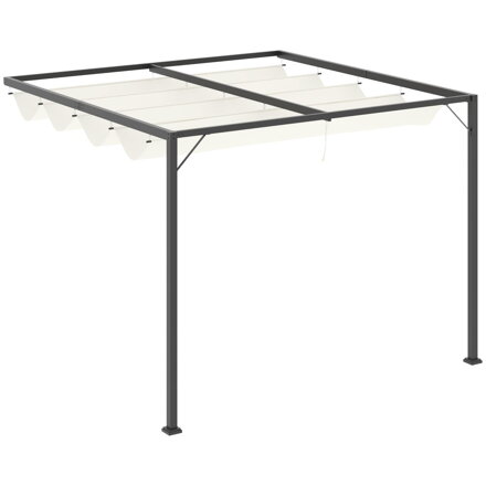 Pergola Pavilon 3 x 3 m ke zdi grilovací pavilon s látkovou střechou, stříška na terasu