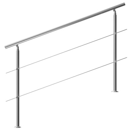 Zábradlí na schodiště nerez 160cm 2 vzpěry