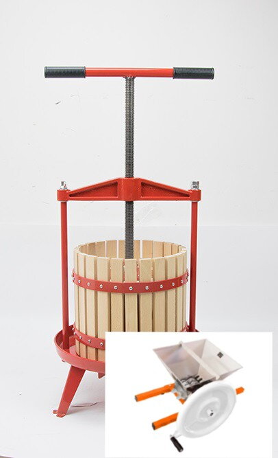 Lis na ovoce rámový 12l plus mlýnek drtič na ovoce 7l lux plus FP7 | červená