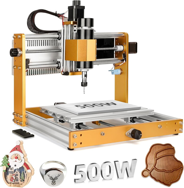 CNC frézka na kov 500W, CNC frézka na dřevo 3018 Pro Max, 3osá frézka na kov pro řezání dřeva, akrylu, MDF, plastu s plošnými spoji, pracovní plocha: 300 x 180 x 80 mm CNC frézka na kov 500W, CNC frézka na dřevo 3018 Pro Max, 3osá frézka na kov pro řezání dřeva, akrylu, MDF, plastu s plošnými spoji, pracovní plocha: 300 x 180 x 80 mm