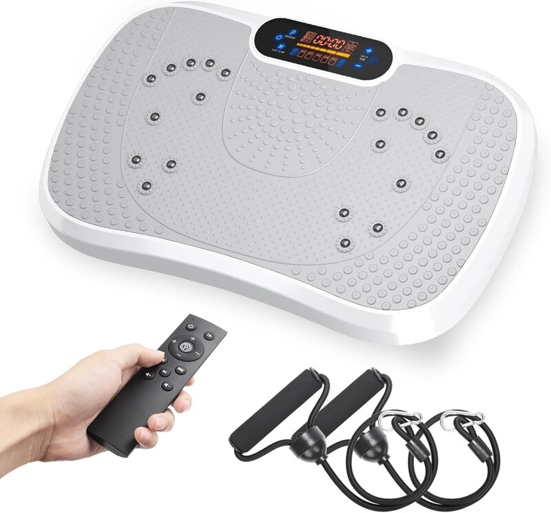 Vibrační plošina 3D tréninkové zařízení s 99 úrovněmi vibrací, 5 tréninkovými programy, Bluetooth , tréninkovými pásy Vibrační plošina 3D tréninkové zařízení s 99 úrovněmi vibrací, 5 tréninkovými programy, Bluetooth , tréninkovými pásy