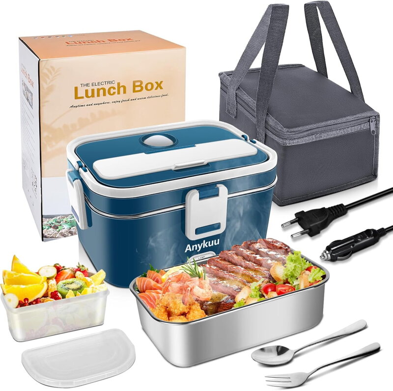 Ohřívací box na jídlo výkon 100W 1,8 l 3 v 1 12 V/24 V/220 V ANYKUU010| modrý Ohřívací box na jídlo výkon 100W 1,8 l 3 v 1 12 V/24 V/220 V ANYKUU010| modrý