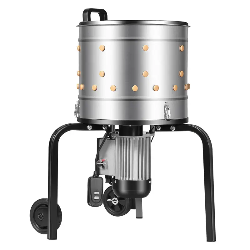 Stroj na škubání drůbeže 500W Buben 40CM s 114 měkkými prsty VEVOR