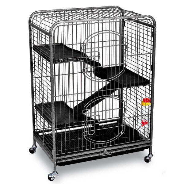 Klec pro  hlodavce   64 x 44 x 93 cm  IRENE | černá